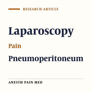 Residual Pneumoperitoneum Volume and Postlaparoscopic Cholecystectomy Pain