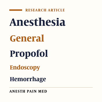 Comparison of Surgical Conditions During Propofol or Isoflurane Anesthesia for Endoscopic Sinus Surgery
