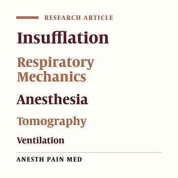 Impact of Extraperitoneal Dioxyde Carbon Insufflation on Respiratory Function in Anesthetized Adults: A Preliminary Study Using Electrical Impedance Tomography and Wash-out/Wash-in Technic