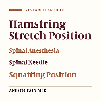Comparing Three Different Modified Sitting Positions for Ease of Spinal Needle Insertion in Patients Undergoing Spinal Anesthesia