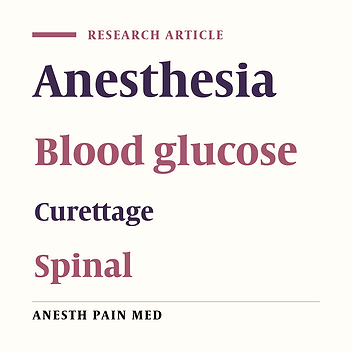 Comparison of Surgical Stress Responses During Spinal and General Anesthesia in Curettage Surgery