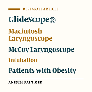 Comparative Analysis of the Usefulness of the GlideScope®, Macintosh, and McCoy Laryngoscopes for Endotracheal Intubation in Patients with Obesity: A Randomized, Clinical Trial