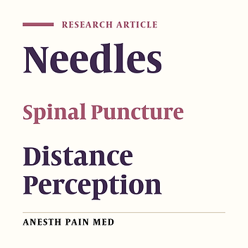 The Relationship Between Patients’ Anthropometric Characteristics and Depth of Spinal Needle Insertion