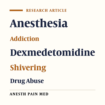 The Effect of Dexmedetomidine Prescription on Shivering during Operation in the Spinal Anesthesia Procedures of Selective Orthopedic Surgery of the Lower Limb in Addicted Patients