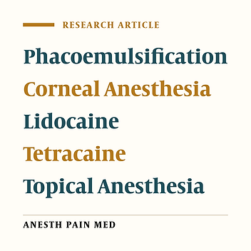 The Effectiveness of 2% Lidocaine Gel Compared to 0.5% Tetracaine Eye Drop As Topical Anesthetic Agent for Phacoemulsification Surgery