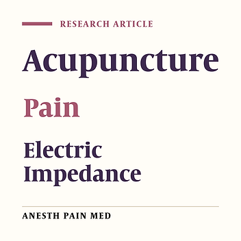 Does Changes in the Electrical Resistance of an Acupuncture Meridian Predict Pain Intensity Following Orthopedic Surgery?