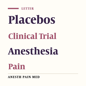 Use of Vitamin C as Placebo in Anesthesiology