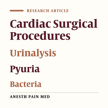 Is Presence of Bacteria in Preoperative Microscopic Urinalysis of the Patients Scheduled for Cardiac Surgery a Reason for Cancellation of Elective Operation?