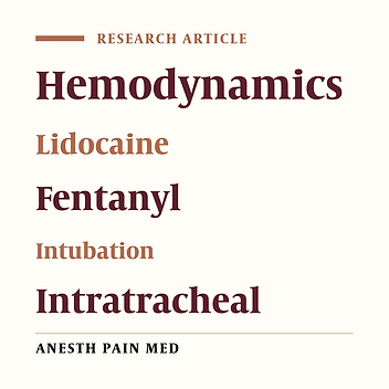 Comparison of Fentanyl and Fentanyl Plus Lidocaine on Attenuation of Hemodynamic Responses to Tracheal Intubation in Controlled Hypertensive Patients Undergoing General Anesthesia