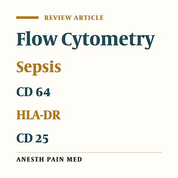 Flow Cytometry of CD64, HLA-DR, CD25, and TLRs for Diagnosis and Prognosis of Sepsis in Critically Ill Patients Admitted to the Intensive Care Unit: A Review Article