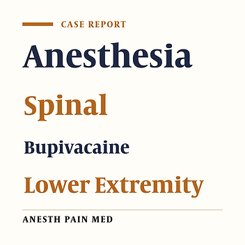 Frequent Spinal Anesthesia in a Patient with Traumatic Lower Extremity Injury: A Case Report