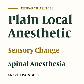 The Initial Subjective Sensory Change in the Dermatome During Intrathecal Injection of Plain Bupivacaine Predicts the Spread of Sensory Blockade: A Prospective Multi-Level Modeling Study