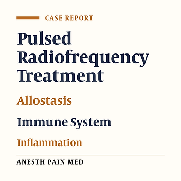 Intravenous Application of Pulsed Radiofrequency–4 Case Reports