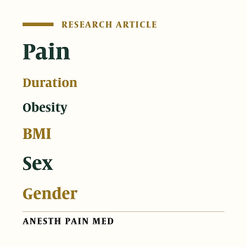 Predicting Factors of Pain Duration in Patients with Chronic Pain: A Large Population-based Study