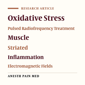 Effects of Pulsed Radiofrequency on a Standard Model of Muscle Injury in Rats