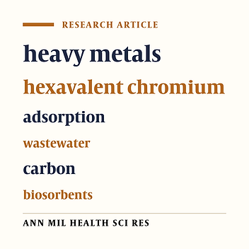 Analysis of Carbonated Biosorbents Application in Heavy Metal Removal from Synthetic Wastewater