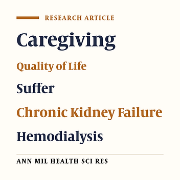 The Role of Caregiver Burden in Quality of Life and Perception of Patients with Chronic Kidney Failure on Hemodialysis