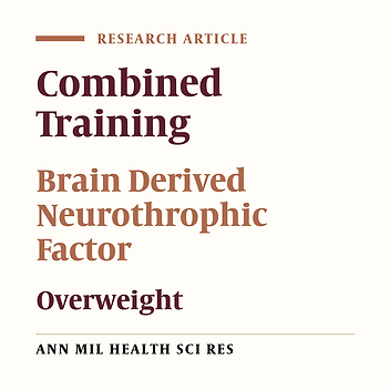 Acute and Chronic Effects of Combined Training on Brain-Derived Neurotrophic Factor Levels and Its Association with Anthropometric Variables in Overweight Men