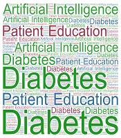 Cover image of the article: A Narrative Review of the Applications of Artificial Intelligence in Diabetes Patient Education