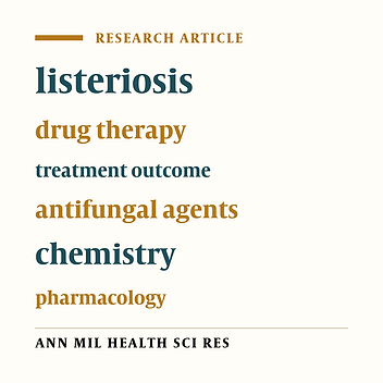 Cover image of the article: Study of Antibacterial Effect of Novel Thiazole, Imidazole, and Tetrahydropyrimidine Derivatives against Listeria Monocytogenes