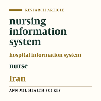 Nursing information system in hospitals of Zahedan city, Iran