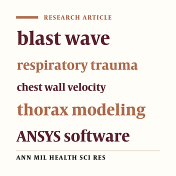 Numerical modeling of primary thoracic trauma because of blast