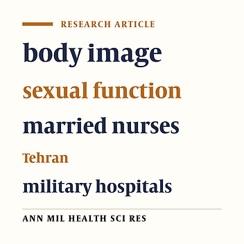 The role of body image on sexual function of married women nurses in Tehran