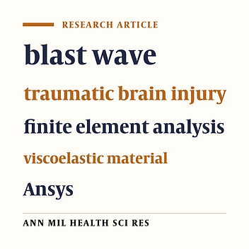 Biomechanical analysis of blast-induced traumatic brain injury