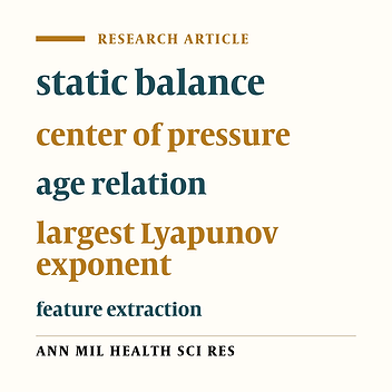 Complex feature analysis of center of pressure signal for age-related subject classification