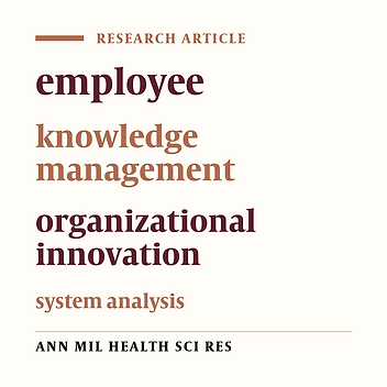 The association between knowledge creation and organizational innovation in Tehran University of Medical Sciences