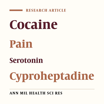 The effect of intrathecal administration of cocaine and serotonergic antagonist (cyproheptadine) on nociception in rat