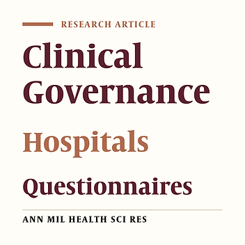 Designing the evaluation framework for Clinical governance in IR Iran AJA Hospitals