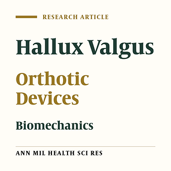 Assessment the effect of toe separator orthosis on plantar pressure in subjects with hallux valgus