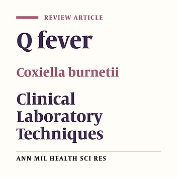 Review on the Laboratory diagnosis of Q-Fever