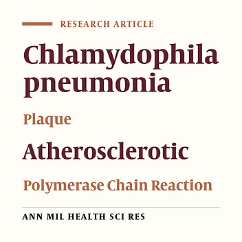 Chlamydia pneumoniae infection in patients with atherosclerotic plaques