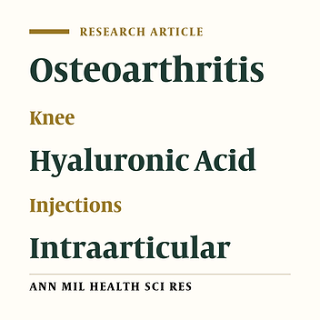 Long-term effects of Hyalgan in treatment of osteoarthritis