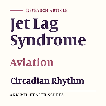 Jet lag in military and civil aviation