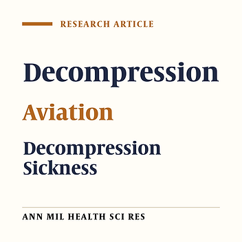 Decompression Sickness in Military Aviation and Diving