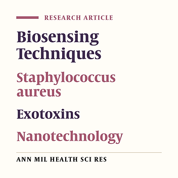 Detection of Staphylococcus aureus Exotoxin by Nanobiosensor Designing with Anti body-linked Nanosilica