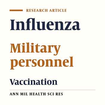 Comparison of the prevalence of influenza in the field troops who have received influenza vaccine, with a group that have not vaccinated in the common flu seasons