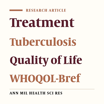 Evaluation of treatment effect of anti-tuberculosis drugs on the quality of life among tuberculosis patients admitted in Imam Khomeini hospital in Tehran