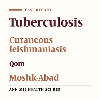 A rare case of pulmonary TB patient with more than seven cutanious leishmanasis active lesions
