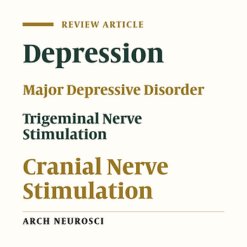 Trigeminal Nerve Stimulation for Major Depressive Disorder: An Updated Systematic Review