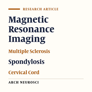 Cervical Spondylosis Severity and Its Correlation with Clinical Parameters and Cervical Lesions in Multiple Sclerosis: A Cross-Sectional MRI Study
