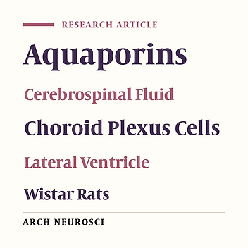 Expression of Aquaporins in the Rat Choroid Plexus