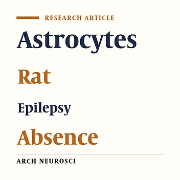 Cover image of the article: Expressional Analysis of Inwardly Rectifying Kir4.1 Channels in Groggy Rats, a Rat Model of Absence Seizures