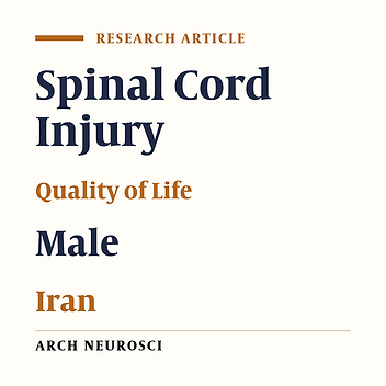 Quality of Life in Iranian Men With Spinal Cord Injury in Comparison With General Population