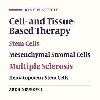 Stem Cell Therapy ‒ Approach for Multiple Sclerosis Treatment