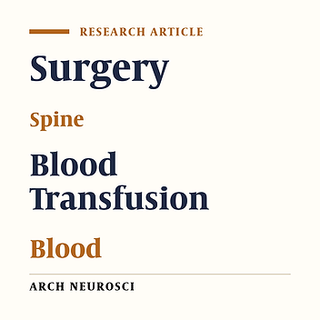 Predictive Factors of Blood Loss and Hospital Stay in Patients With Major Lumbosacral Surgeries: A Multi-Center, Prospective, Cross-Sectional Survey