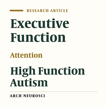 Relationship Between Sustained, Selective and Shifting Attention and Behavioral Symptoms in Children With High-Functioning Autism